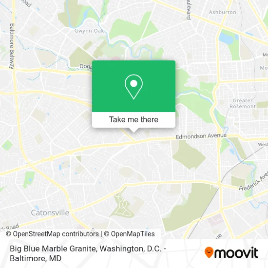 Big Blue Marble Granite map