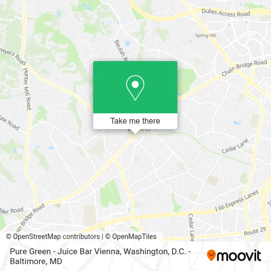 Pure Green - Juice Bar Vienna map