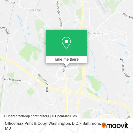 Officemax Print & Copy map