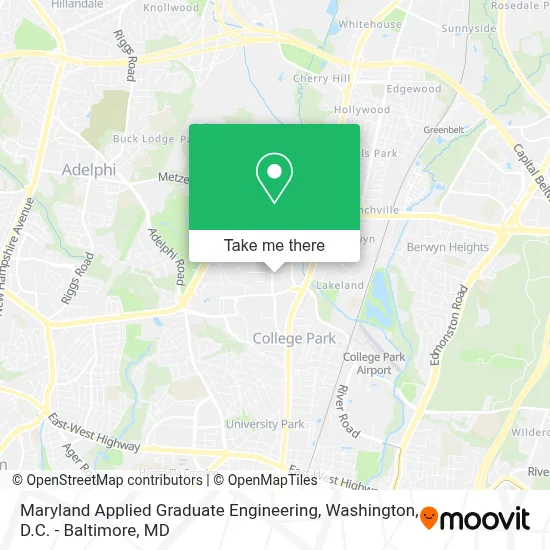 Maryland Applied Graduate Engineering map