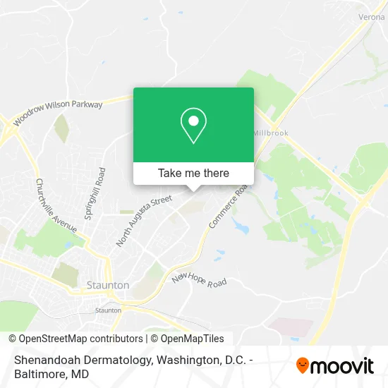 Shenandoah Dermatology map