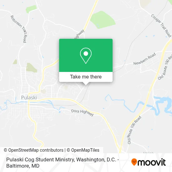 Pulaski Cog Student Ministry map