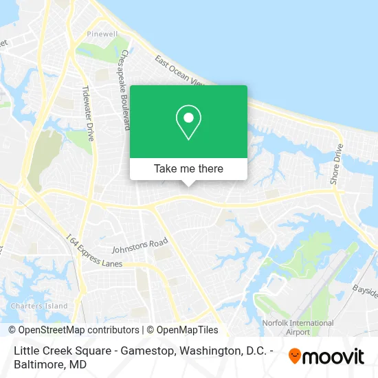 Little Creek Square - Gamestop map
