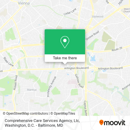 Comprehensive Care Services Agency, Llc map
