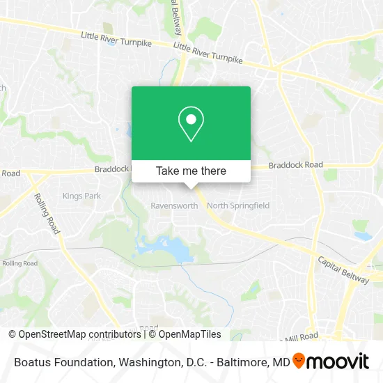 Boatus Foundation map