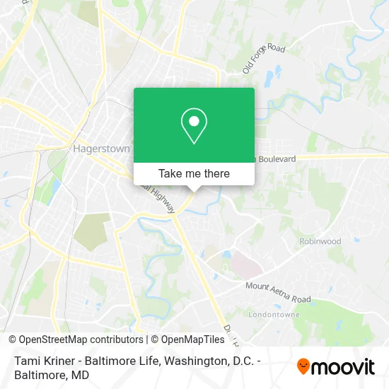 Tami Kriner - Baltimore Life map
