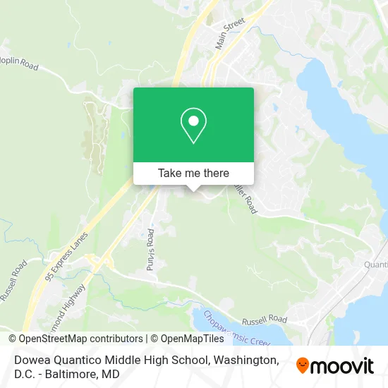 Dowea Quantico Middle High School map