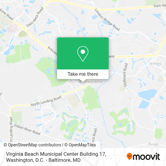 Virginia Beach Municipal Center Building 17 map