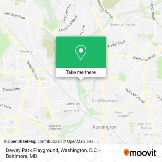 Dewey Park Playground map