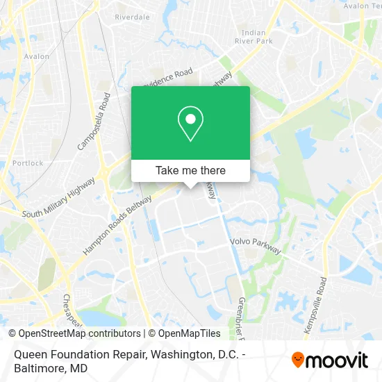 Queen Foundation Repair map