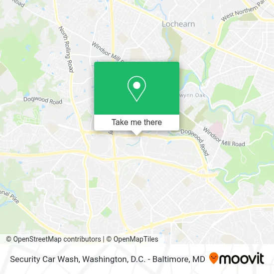 Security Car Wash map
