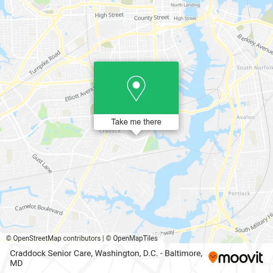 Craddock Senior Care map