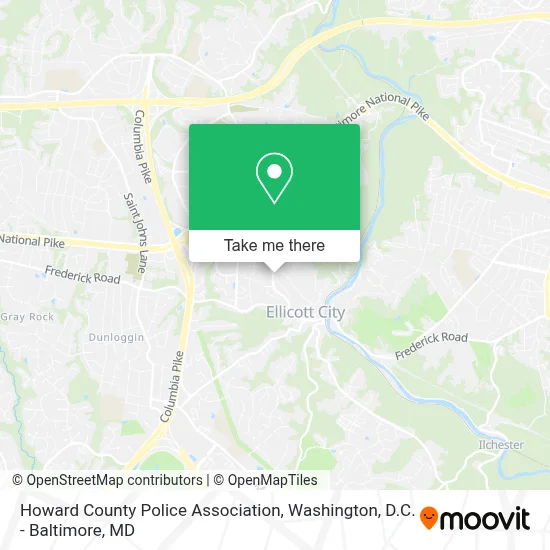 Howard County Police Association map