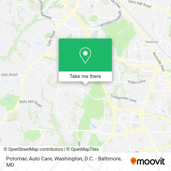 Potomac Auto Care map