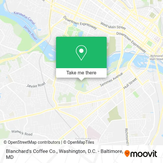 Blanchard's Coffee Co. map