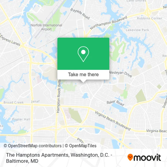 The Hamptons Apartments map