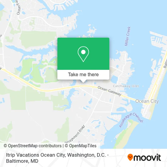 Itrip Vacations Ocean City map