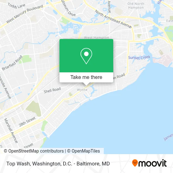 Top Wash map
