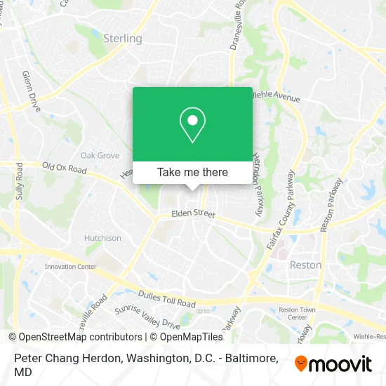 Peter Chang Herdon map