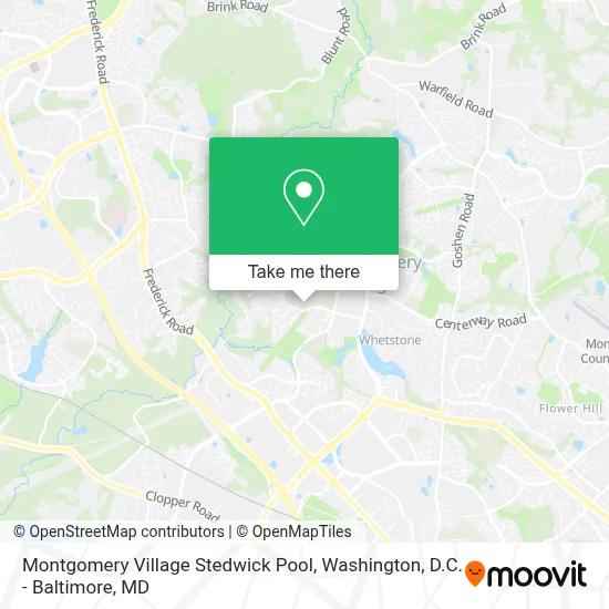 Montgomery Village Stedwick Pool map
