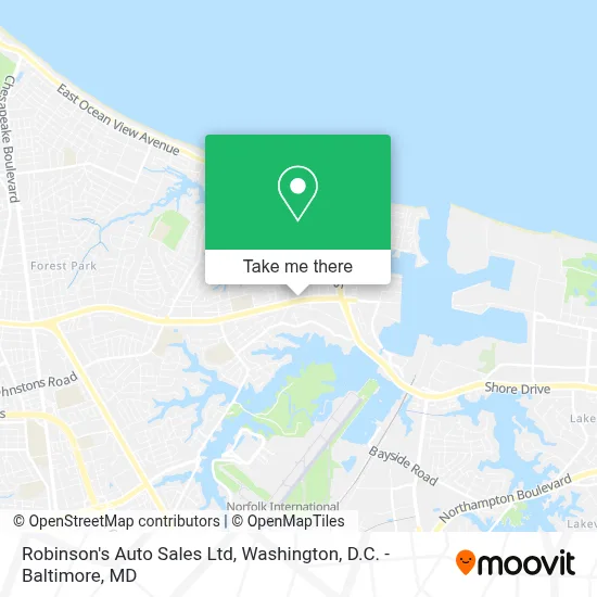 Robinson's Auto Sales Ltd map