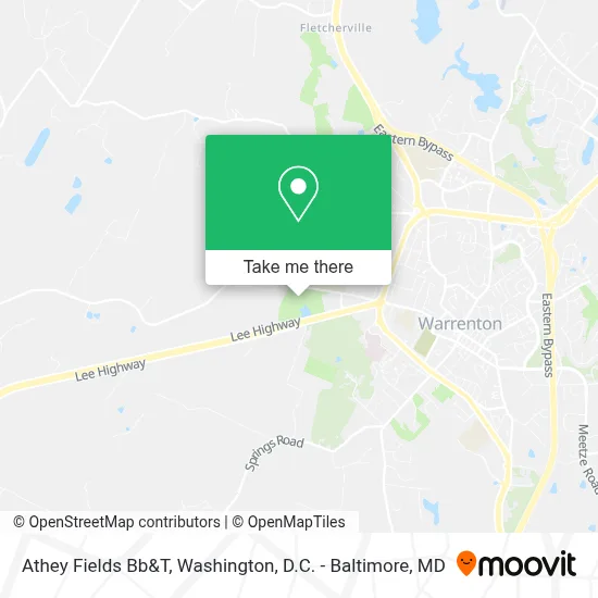 Athey Fields Bb&T map