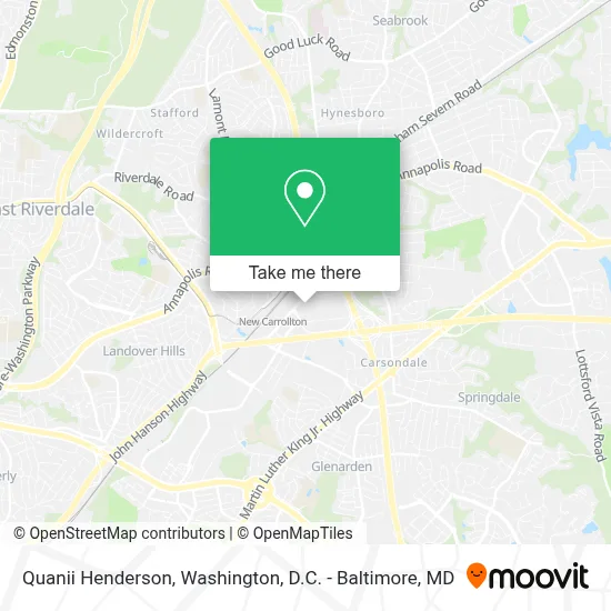 Quanii Henderson map