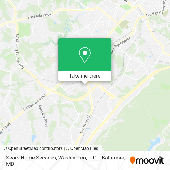 Sears Home Services map