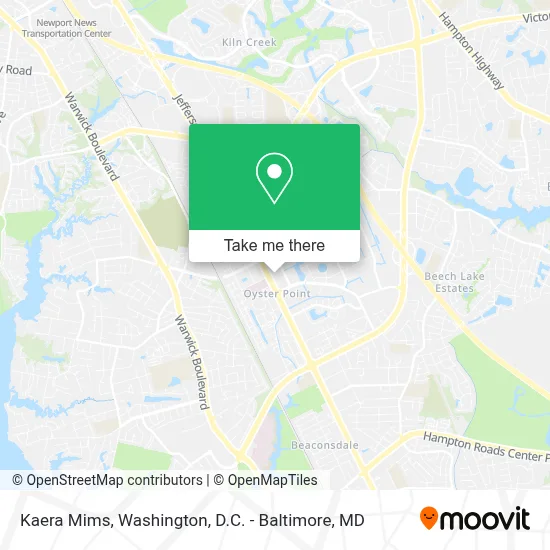 Kaera Mims map