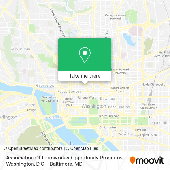 Association Of Farmworker Opportunity Programs map
