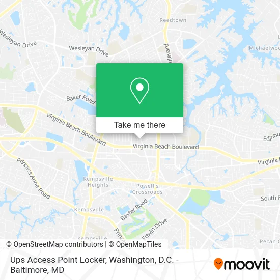 Ups Access Point Locker map
