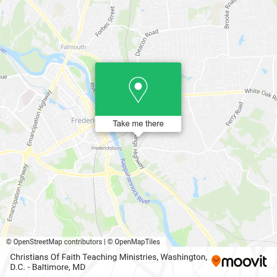 Christians Of Faith Teaching Ministries map