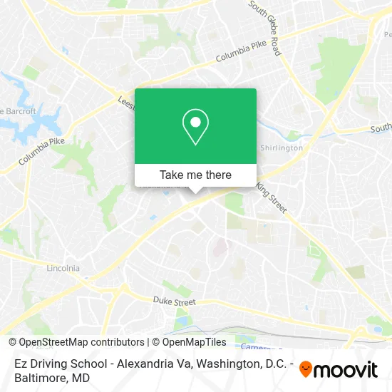 Ez Driving School - Alexandria Va map