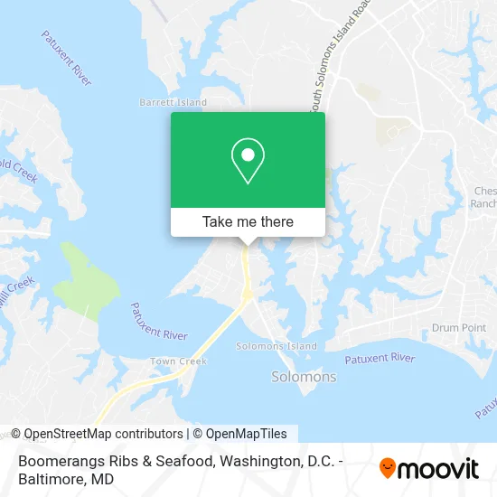 Boomerangs Ribs & Seafood map