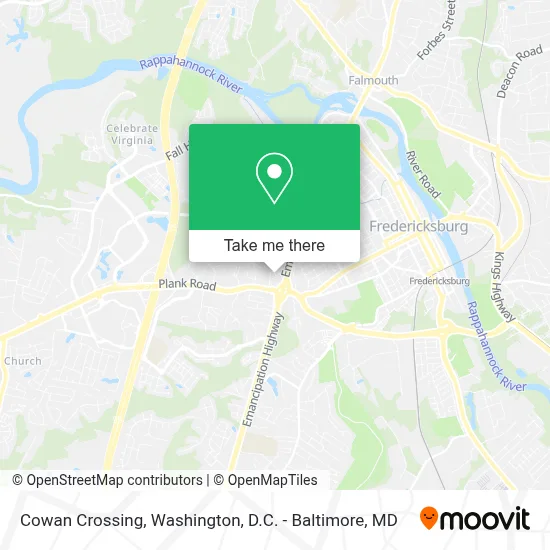 Cowan Crossing map