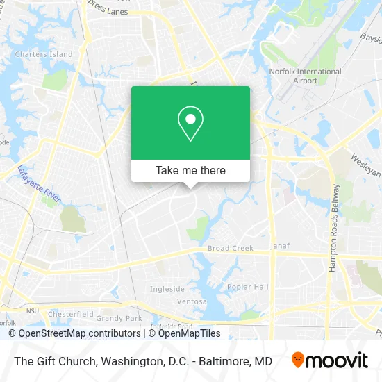 The Gift Church map