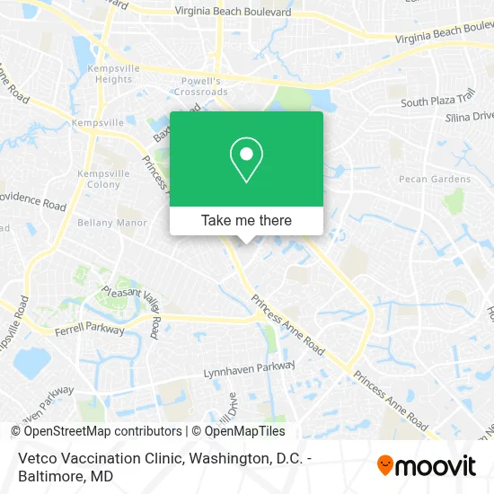 Vetco Vaccination Clinic map