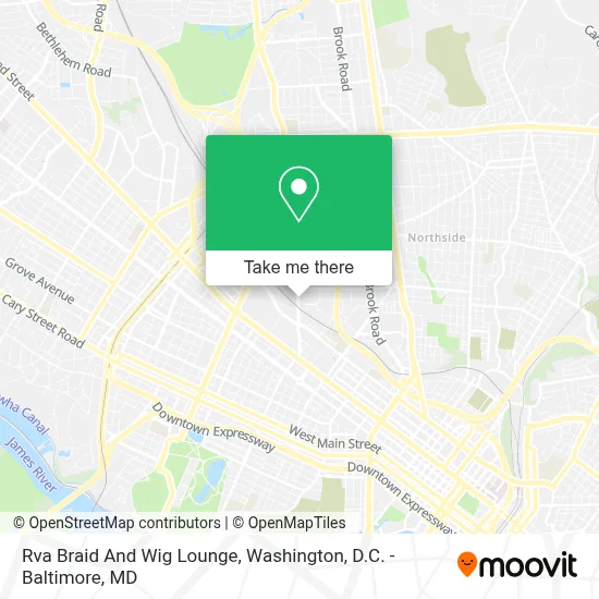 Rva Braid And Wig Lounge map