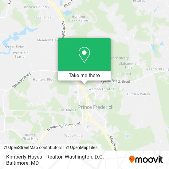 Kimberly Hayes - Realtor map