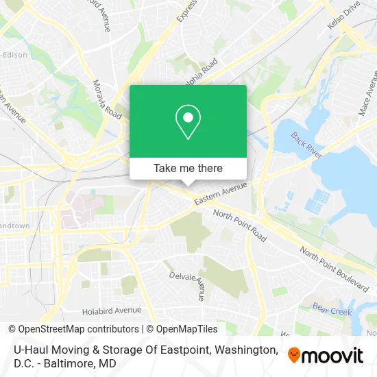 U-Haul Moving & Storage Of Eastpoint map