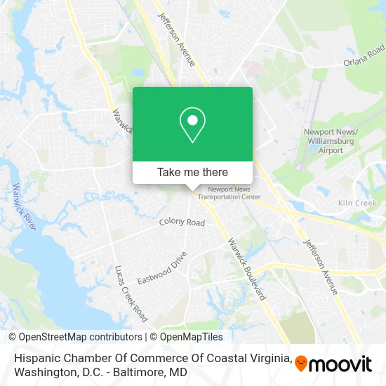 Hispanic Chamber Of Commerce Of Coastal Virginia map
