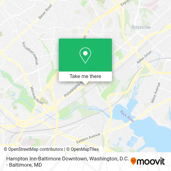 Hampton Inn-Baltimore Downtown map