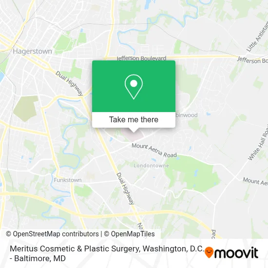 Meritus Cosmetic & Plastic Surgery map