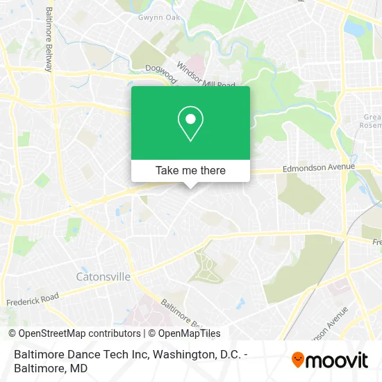 Baltimore Dance Tech Inc map