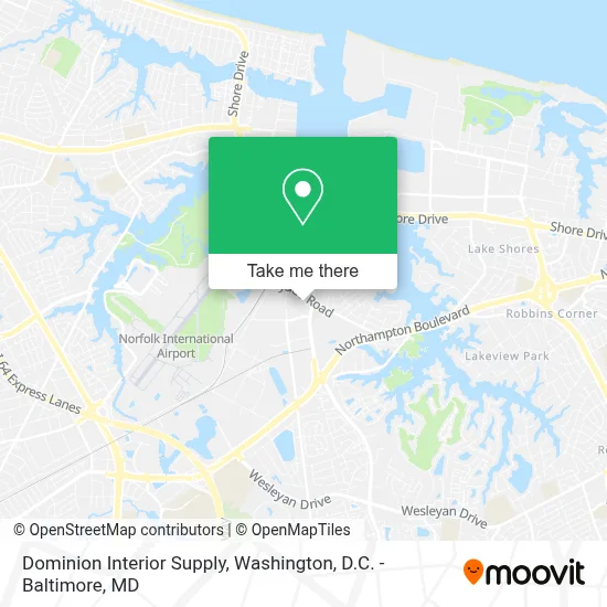 Dominion Interior Supply map