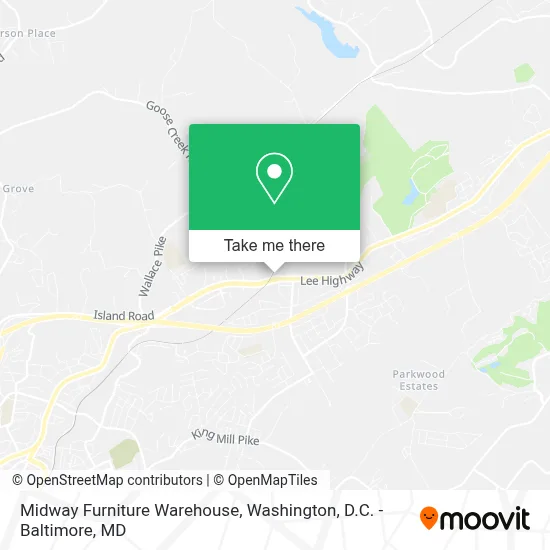 Midway Furniture Warehouse map