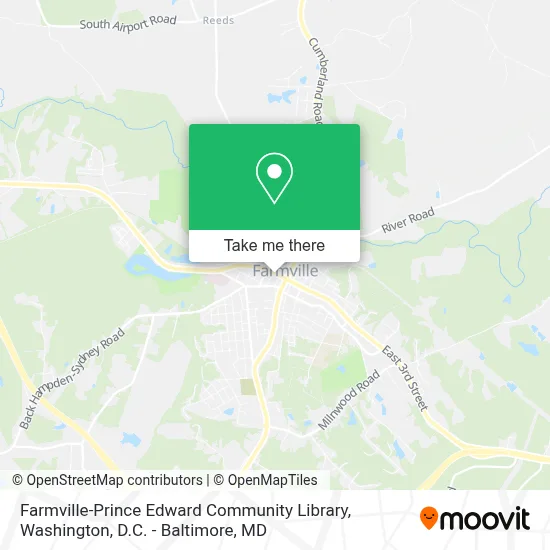 Farmville-Prince Edward Community Library map