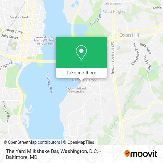 The Yard Milkshake Bar map