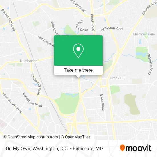 On My Own map