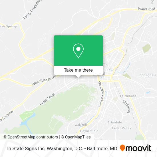 Tri State Signs Inc map